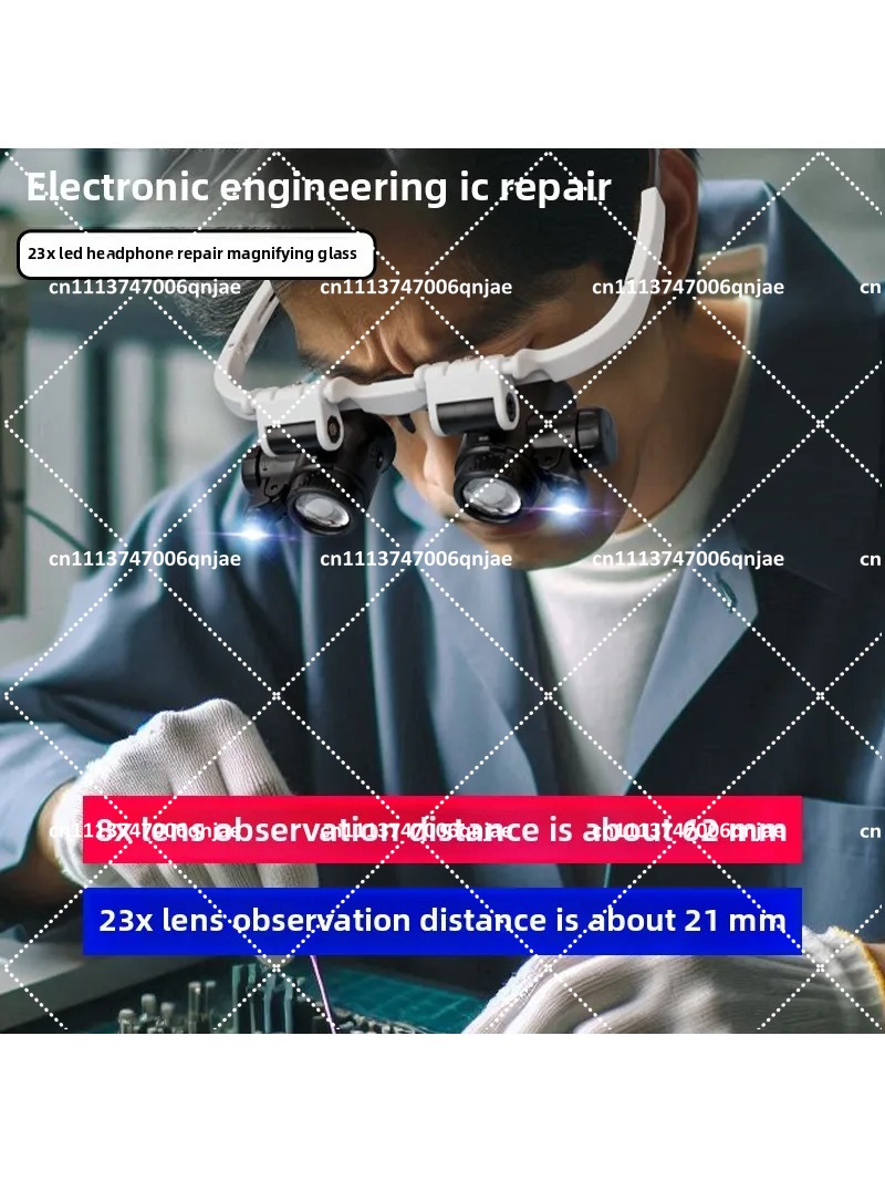Lupa de Cabeça com Iluminação  - Electronics Repair Hobby avaliação e preço